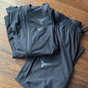 Nike Texas Black Athletic Jacket and Pants Set